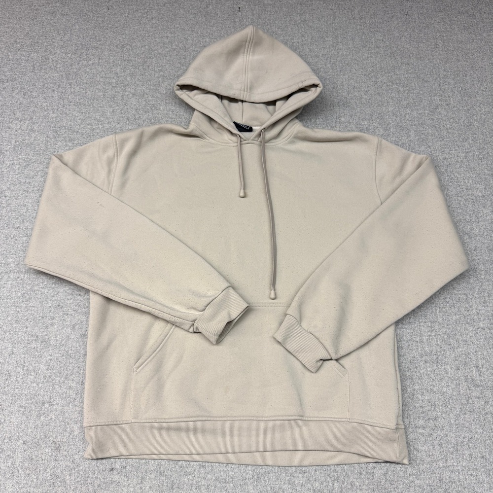 O.S.C. Company Pullover Hoodie Size 2X Beige Tan Kangaroo Pocket Casual 1393